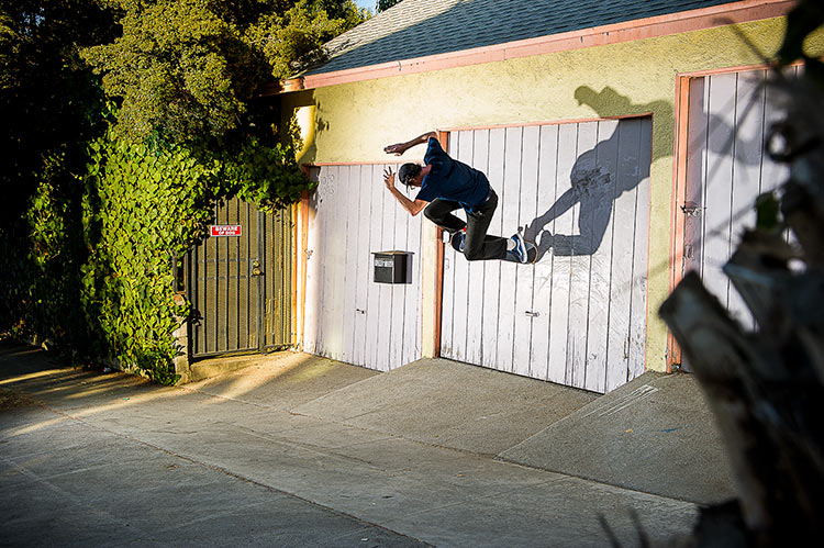 Johan Stuckey wallride ollie garage door SIlverlake DZ 750px