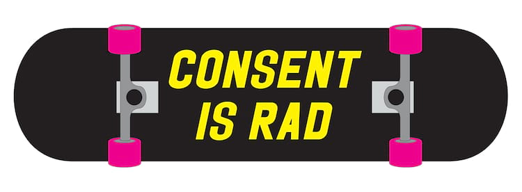 2000 consent is rad logo