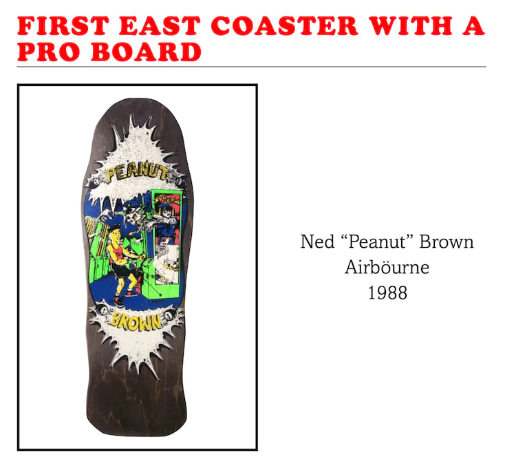 First Black Skater with a Pro Board from the East Coast Ned "Peanut" Brown Airbourne 1988