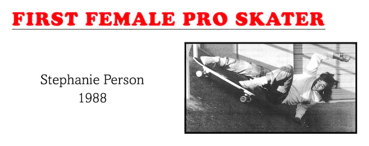 First Black Female Pro Skater Stephanie Person 1988