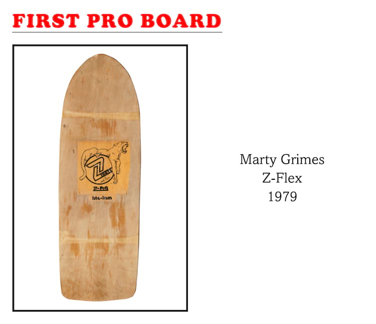 First Black Skater with a Pro Board Marty Grimes Z-Flex 1979