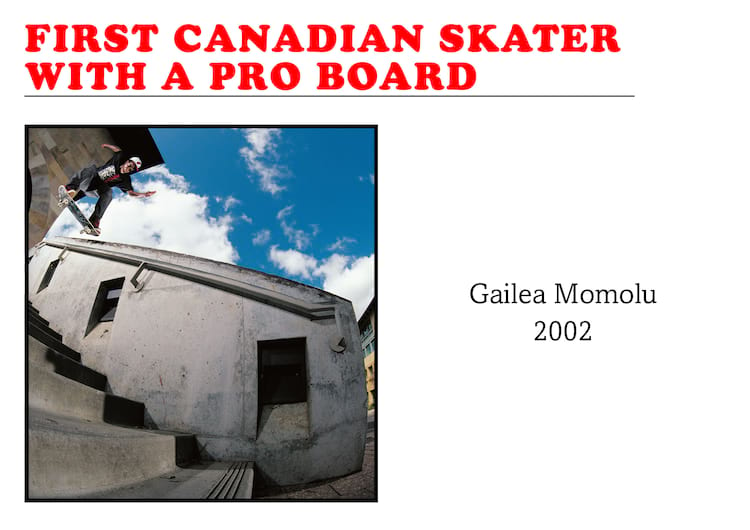 First Black Canadian Skater with a Pro Board Gailea Momolu