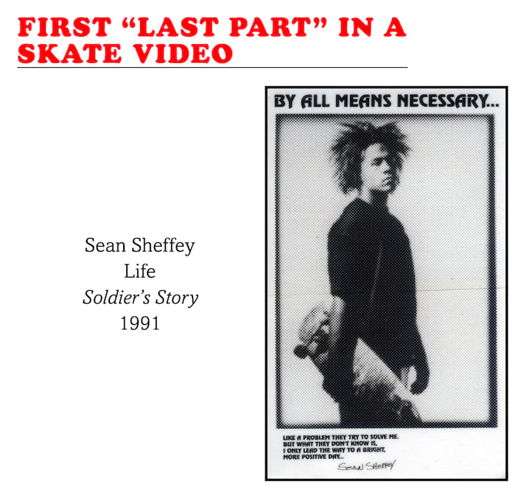 First Black Skater to Have Las Part in a Video Sean Sheffey Life Soldier's Story 1991