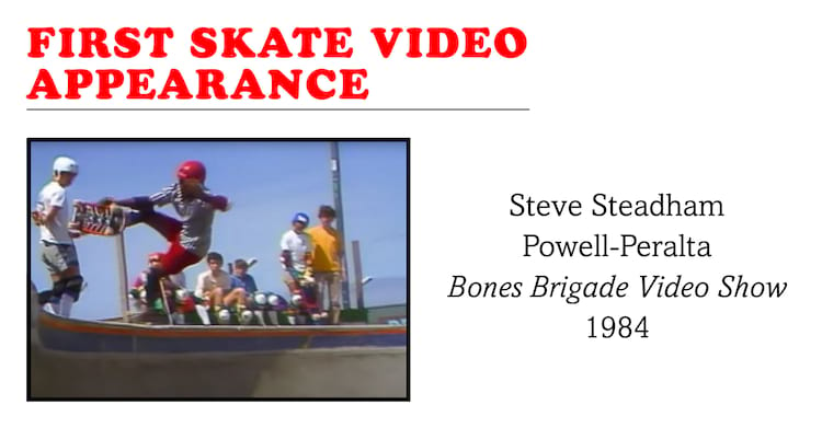 First Black Skater Appearance in a Major Skate Video Steve Steadham Powell-Peralta Bones Brigade Video Show 1984