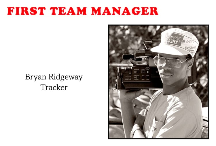 First Black Team Manager Bryan Ridgeway Tracker