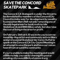 Save the Concord Skatepark