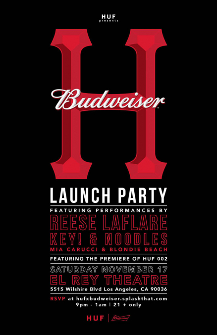 HUF x Budweiser Launch Party