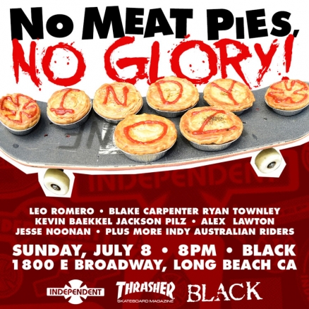<span class='eventDate'>July 08, 2018</span><style>.eventDate {font-size:14px;color:rgb(150,150,150);font-weight:bold;}</style><br />Indy&#039;s &quot;No Meat Pies, No Glory&quot; Video Premiere