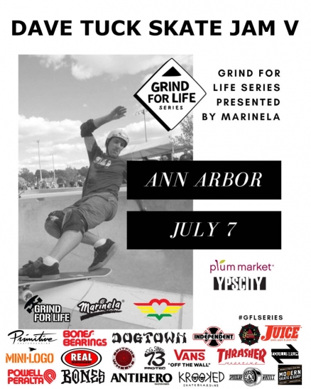 <span class='eventDate'>July 07, 2018</span><style>.eventDate {font-size:14px;color:rgb(150,150,150);font-weight:bold;}</style><br />Dave Tuck Skate Jam V