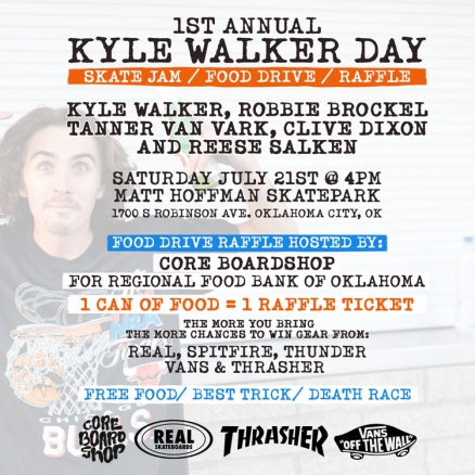 <span class='eventDate'>July 21, 2018</span><style>.eventDate {font-size:14px;color:rgb(150,150,150);font-weight:bold;}</style><br />1st Annual Kyle Walker Day