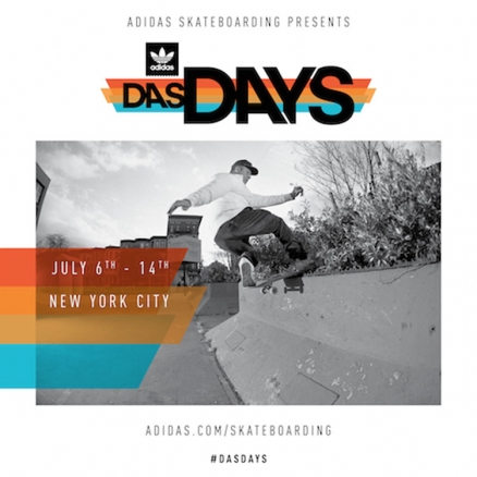 <span class='eventDate'>July 06, 2018 - July 14, 2018</span><style>.eventDate {font-size:14px;color:rgb(150,150,150);font-weight:bold;}</style><br />adidas Das Days New York City